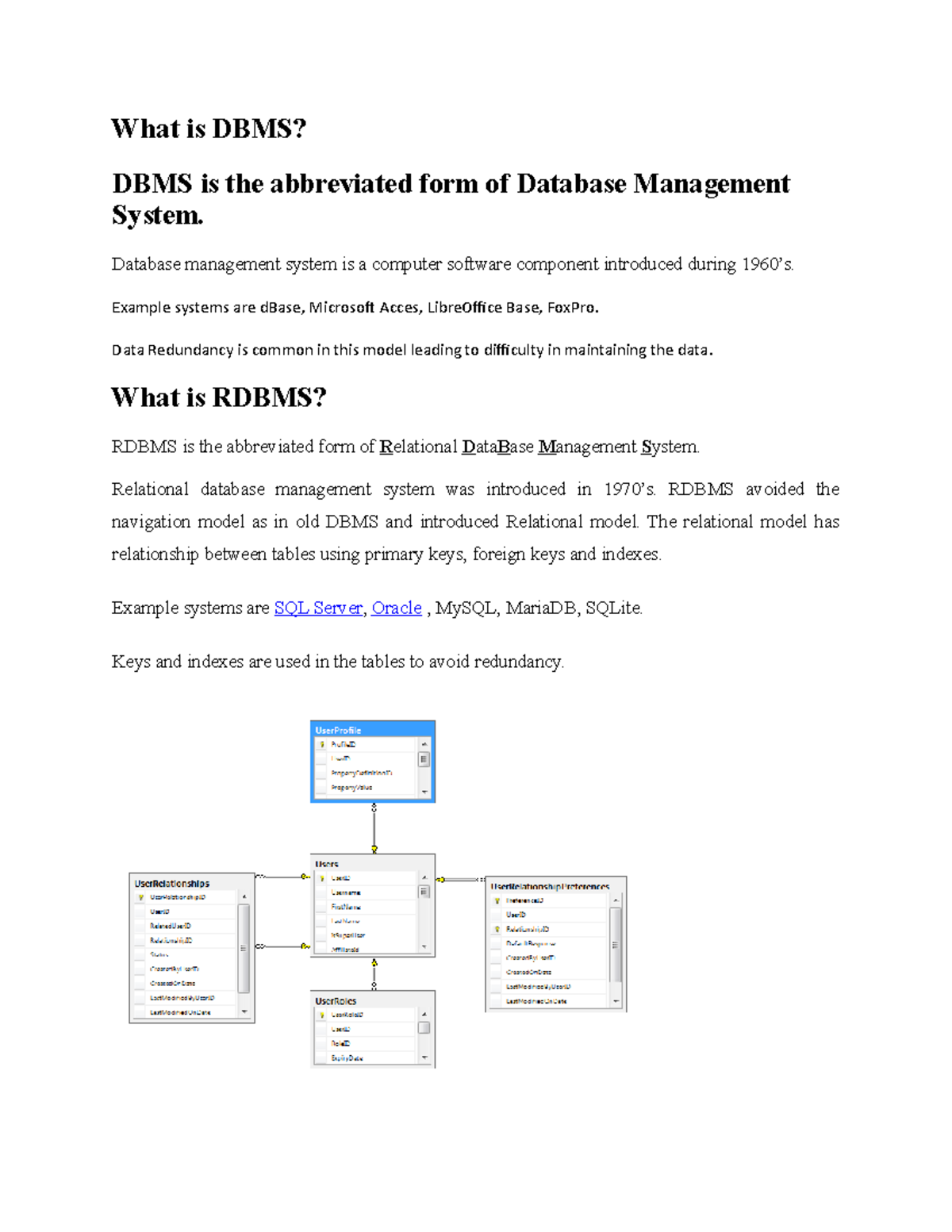 Dbms - What is DBMS? DBMS is the abbreviated form of Database ...