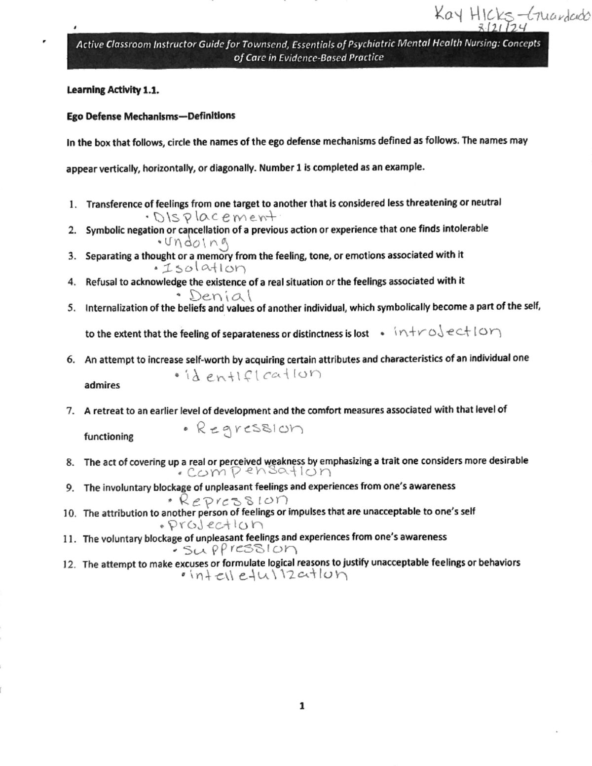 Ch 1 in class - Notes - Kay HICKS Guardado Active Classroom Instructor ...