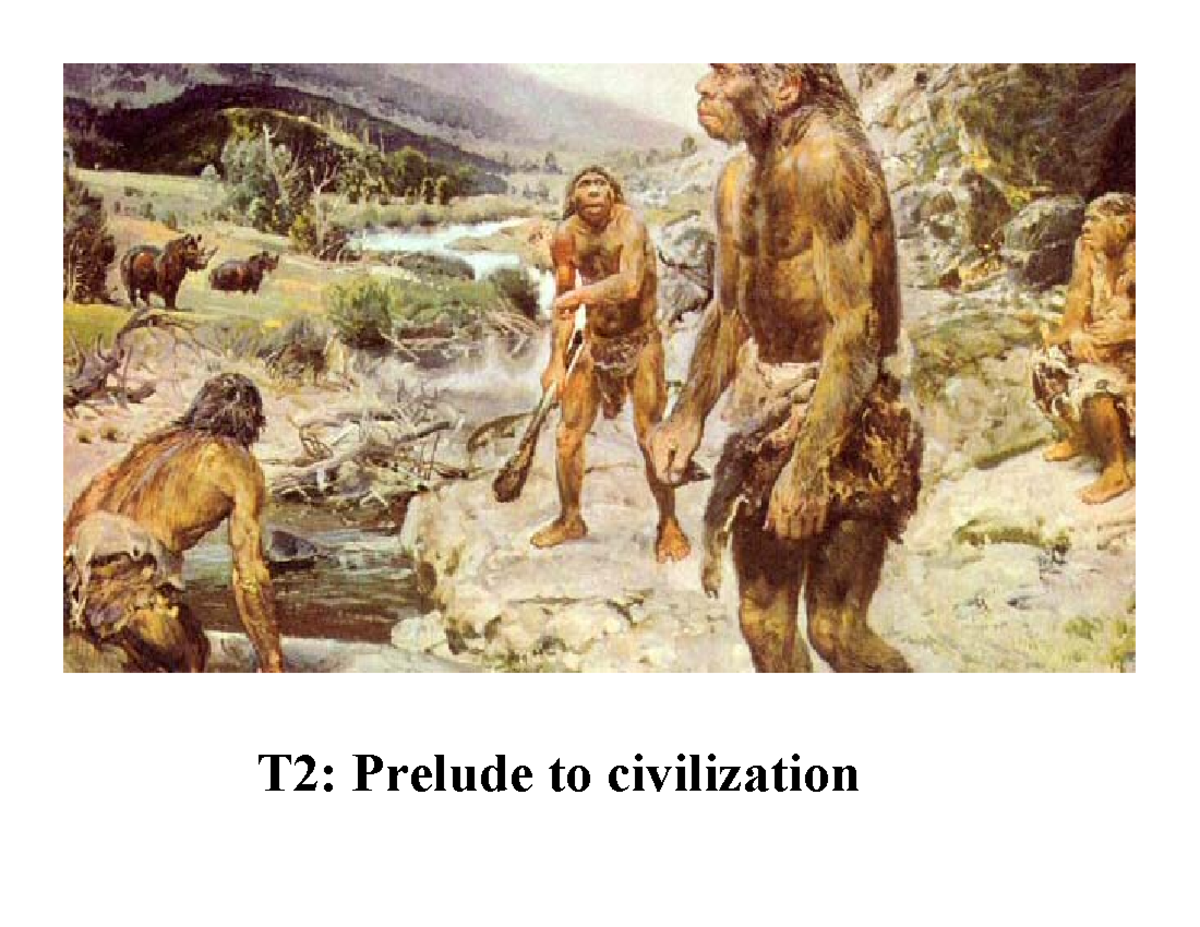 02 Prelude to Civilization - T2: Prelude to civilization 2 Stone Age ...