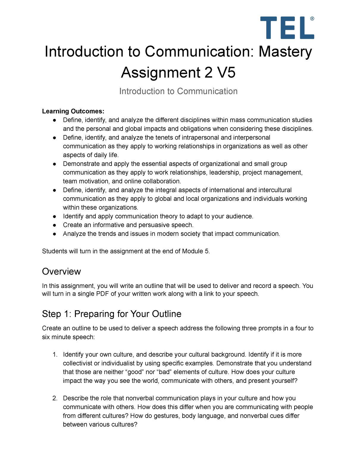 mastery assignment 2