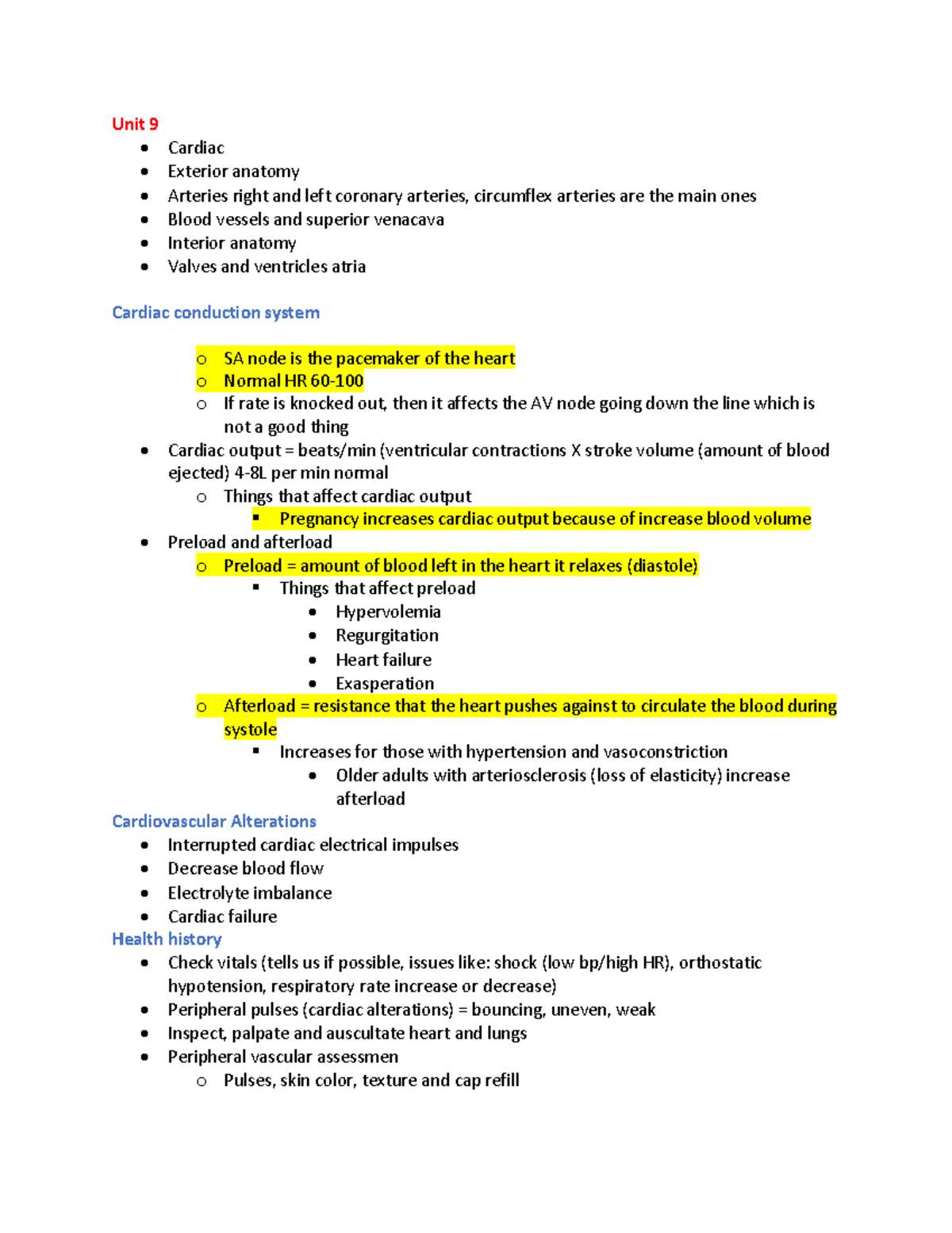 Exam 4 funds - EXAM 4 STUDY GUIDE - Unit 9 - Cardiac - Exterior anatomy ...