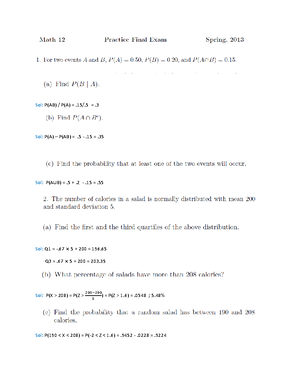 Homework 9 - MATH 012 - Studocu