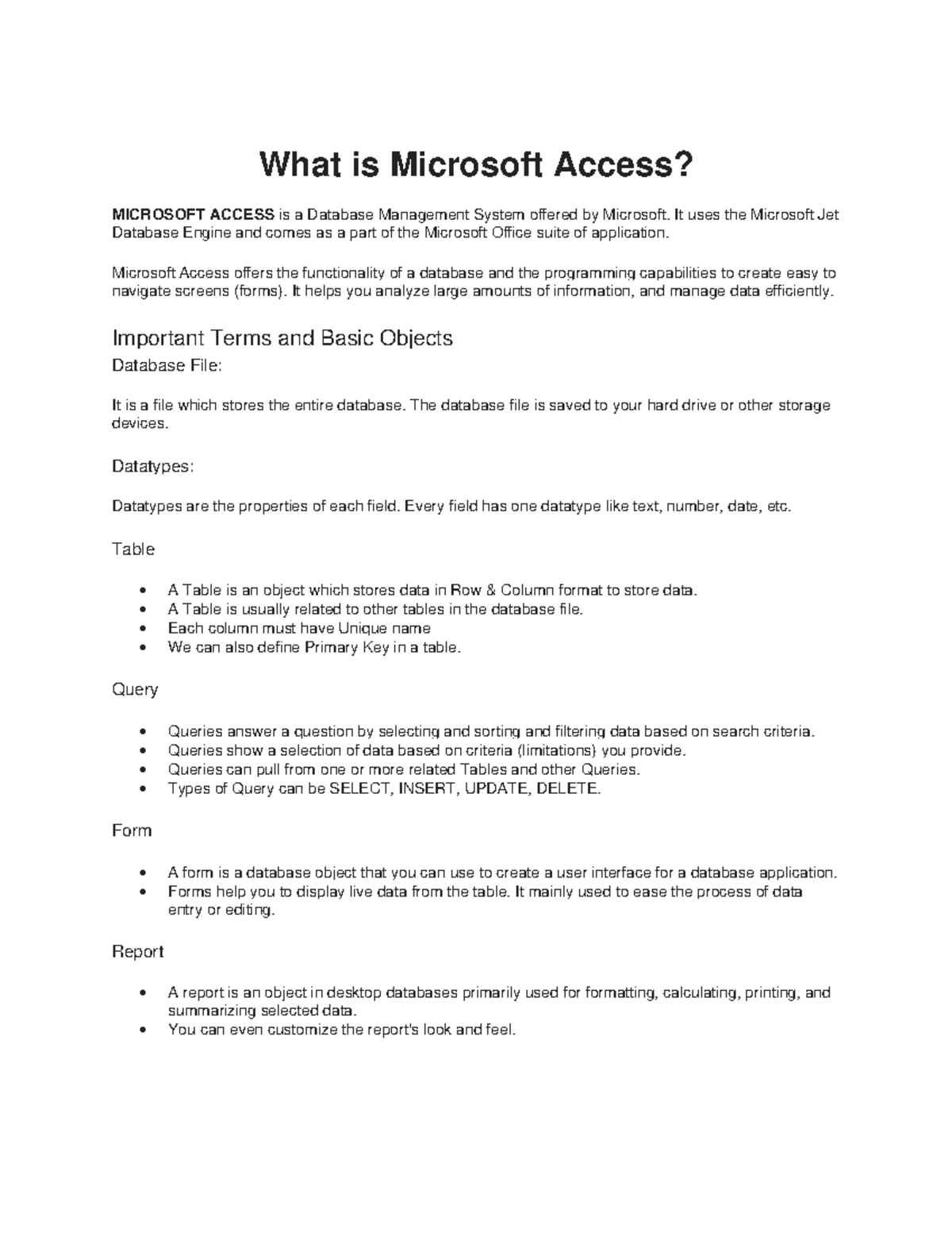 how-to-use-ms-access-introdcution-to-computer-cit-university-studocu