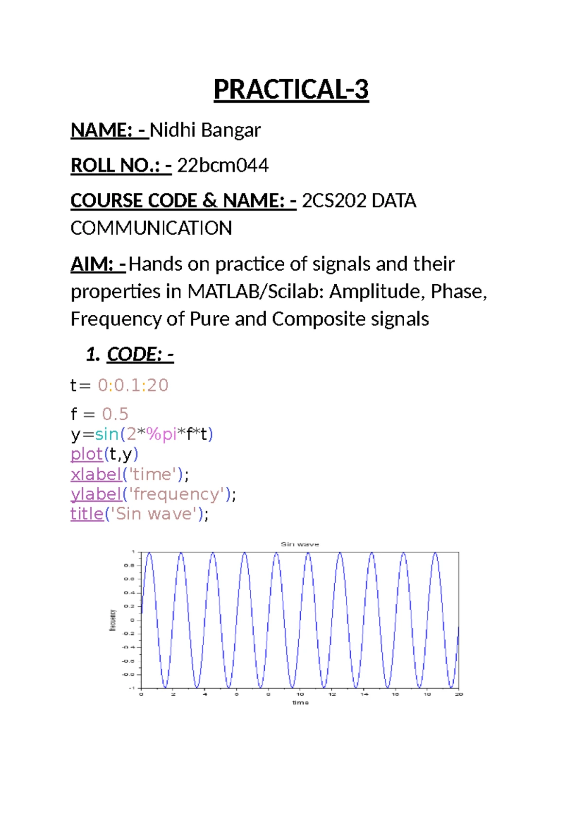 Practical 8 - IVA Magic DATE PAGE 1.) Design a counter that implements ...