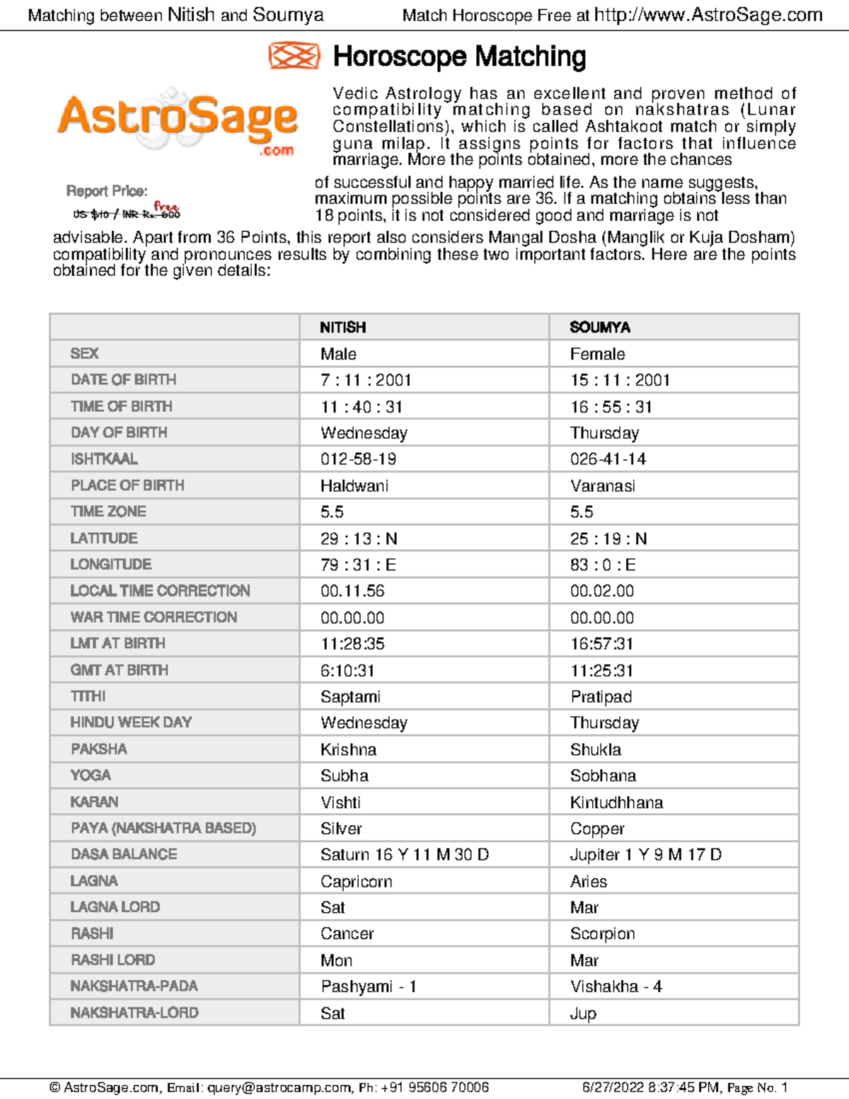 Match Making Pdf - Summary Network technology - Horoscope Matching ...