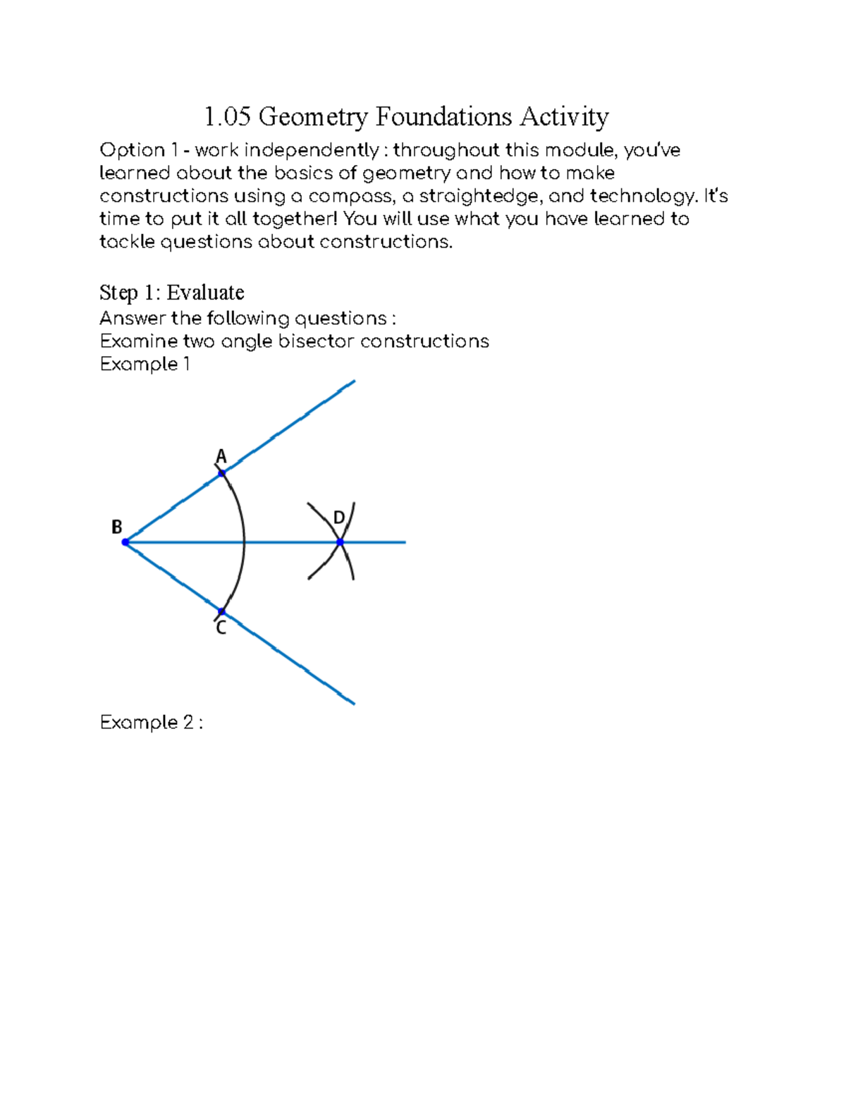 Untitled document (77) - 1 Geometry Foundations Activity Option 1 ...
