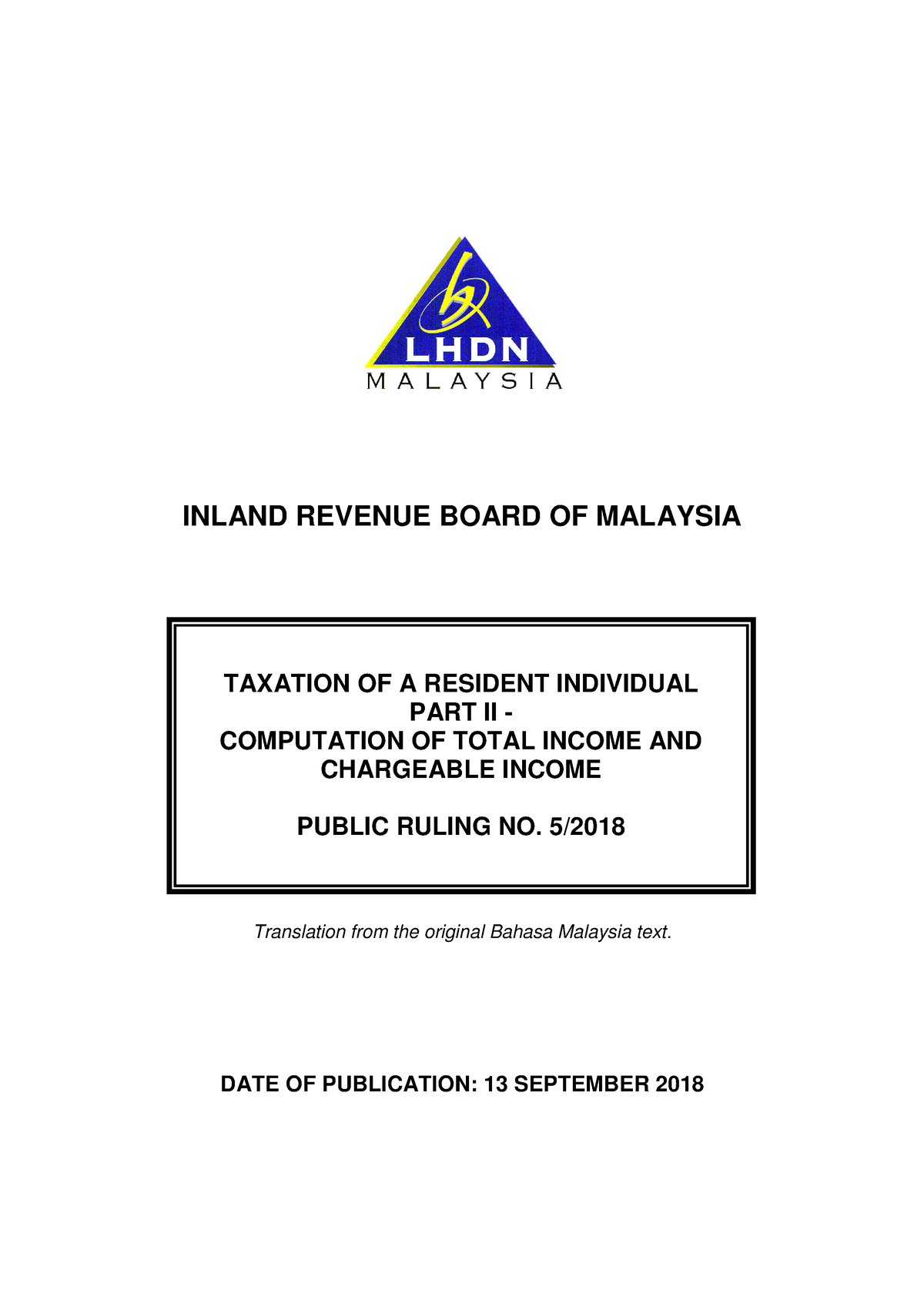 PR 05 2018 - Aaaaaaaaaaaaaaaaaaaaaaaaaaaaaaa - INLAND REVENUE BOARD OF ...