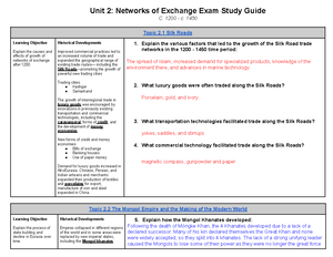 APWH UNIT 1 - AP World Unit 1 Study Guide - UNIT 1: THE GLOBAL TAPESTRY ...