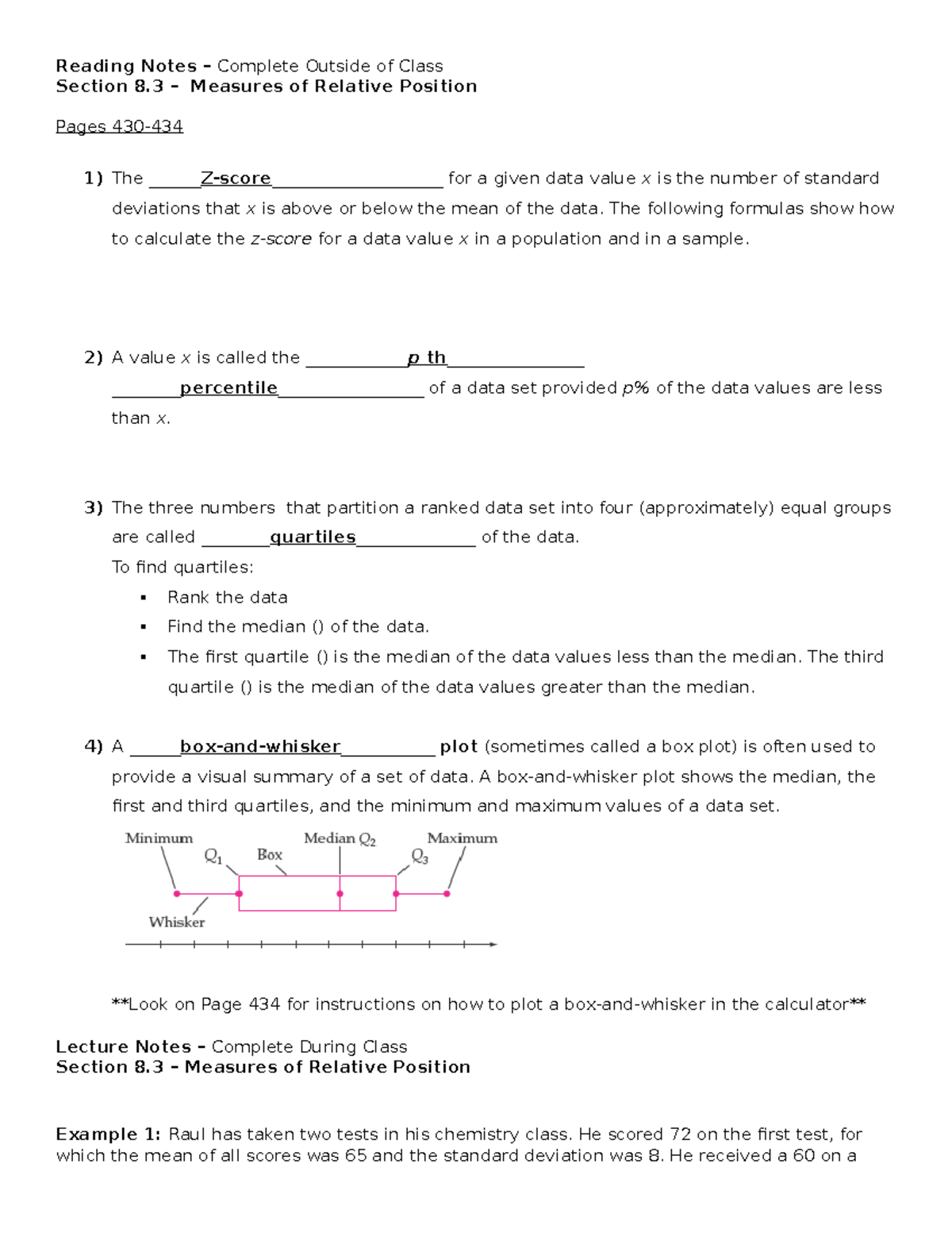 Section 8.3 - Updated - Chapter 8 Part 3 Math Notes - Reading Notes ...