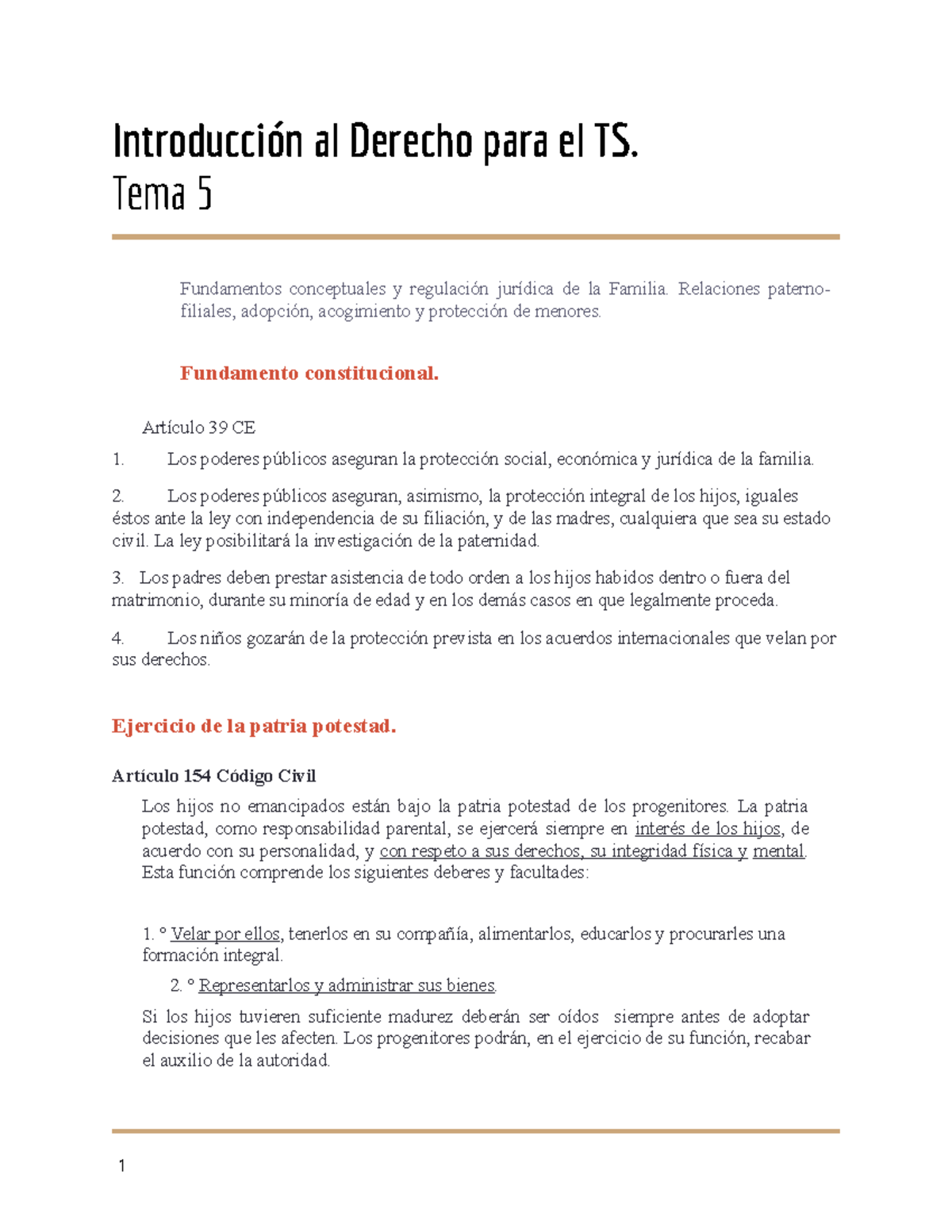 Tema 5 Derecho - Apuntes 5 - Al Derecho Para El TS. Tema 5 Fundamentos ...