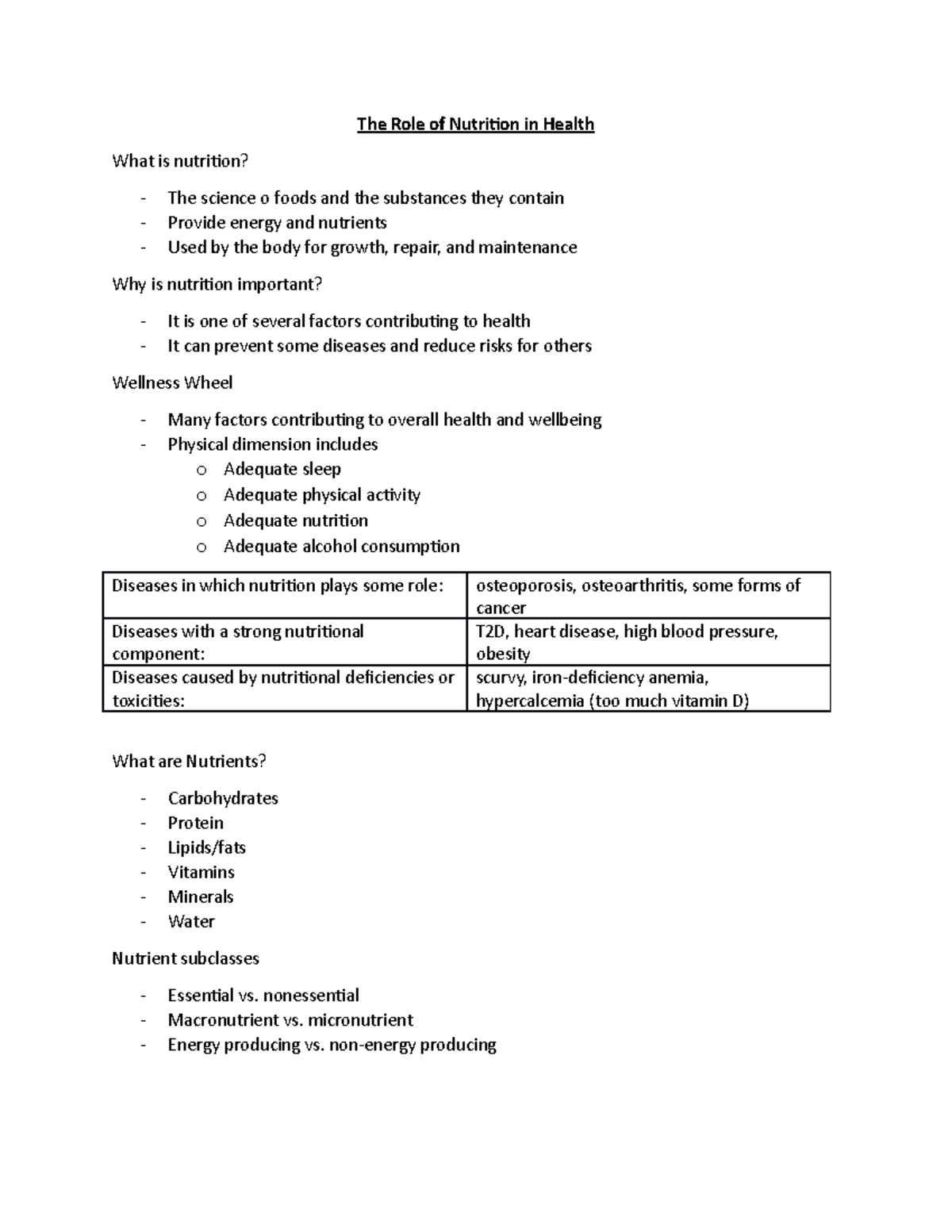 lecture-2-the-role-of-nutrition-in-health-the-role-of-nutrition-in