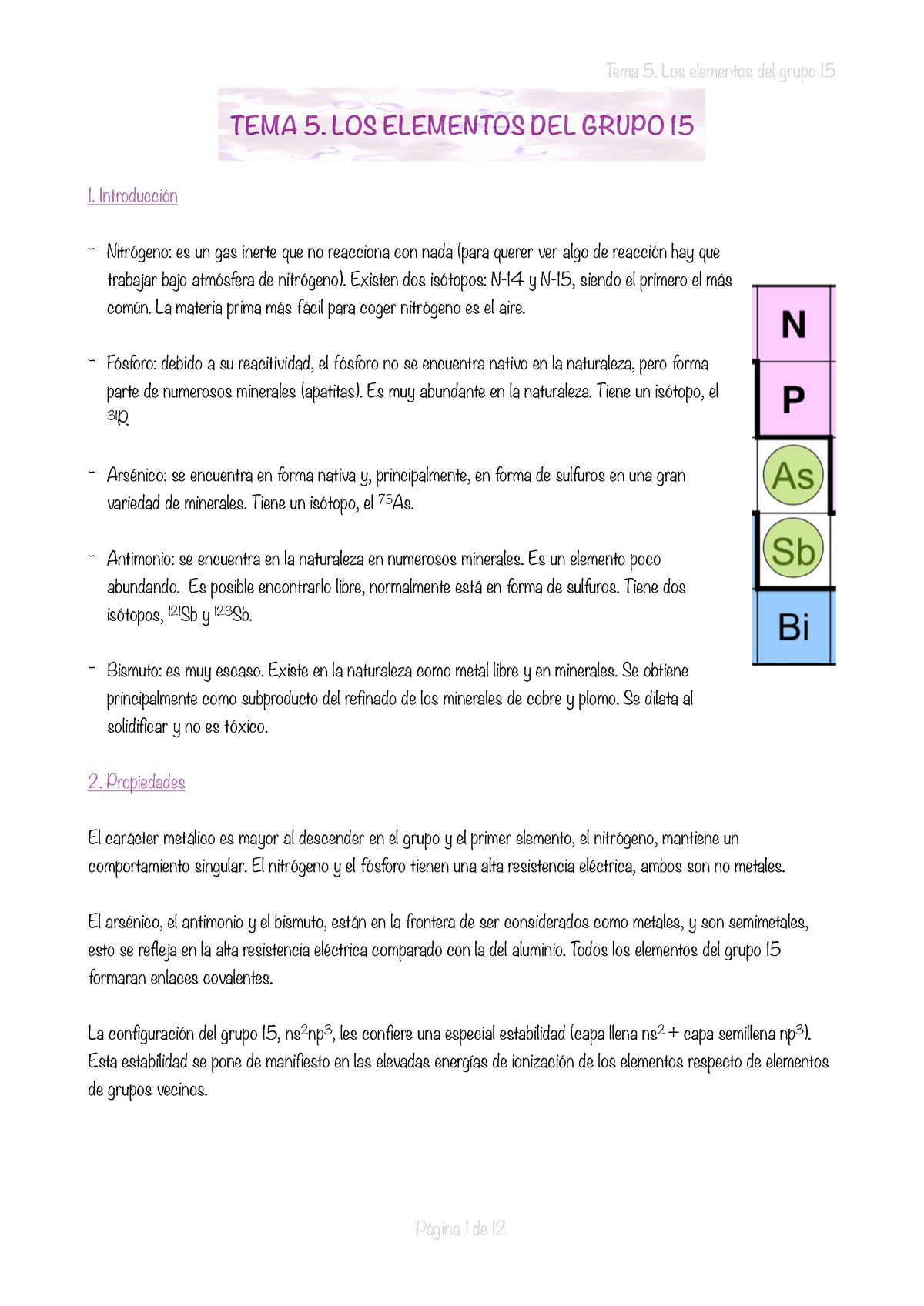 Tema 5 Resúmenes De Química Inorgánica Descriptiva Puntos Más