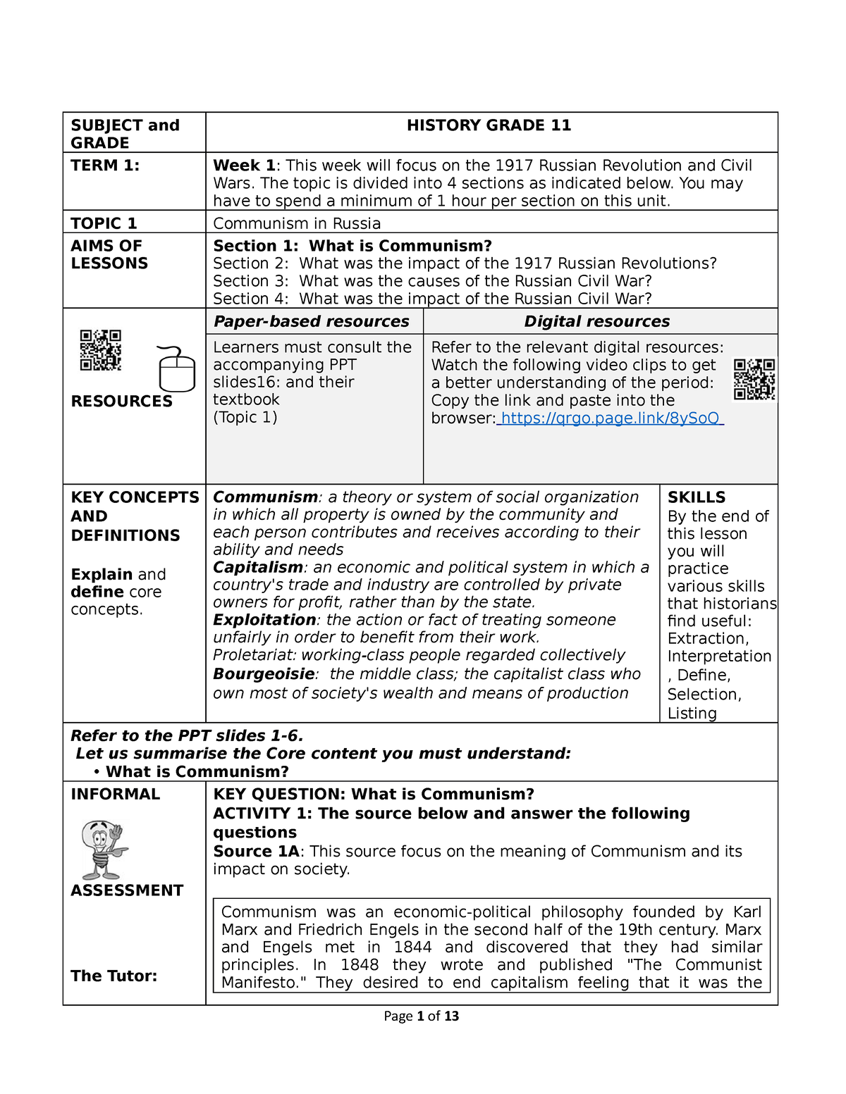 russia essay grade 11