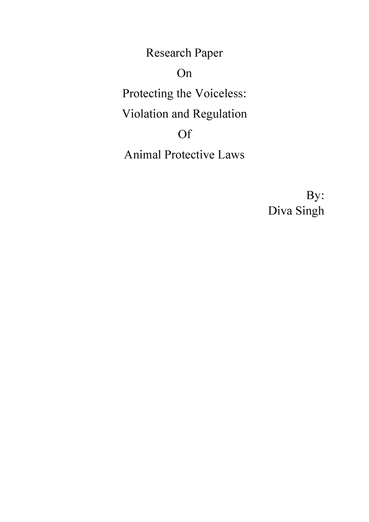 research paper on environment law