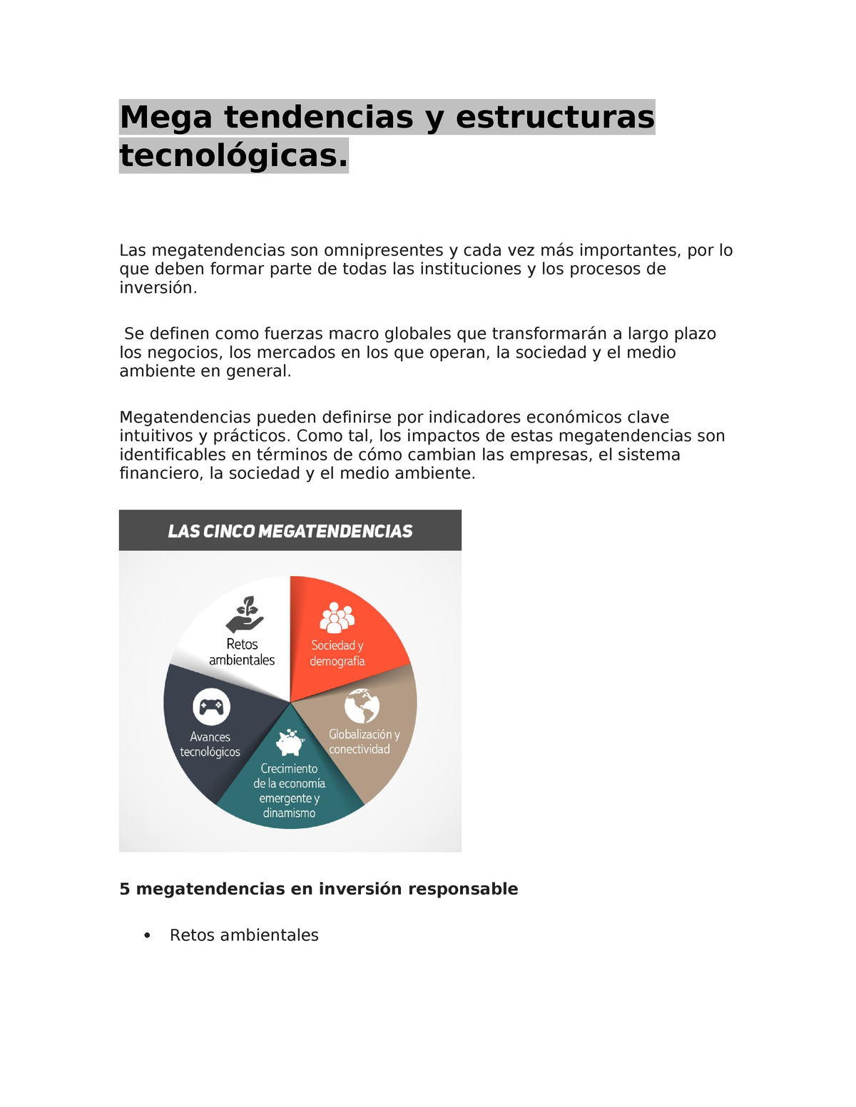 Mega Tendencias Y Estructuras Tecnológicas - Las Megatendencias Son ...