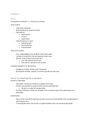 Section 1.1 – The Structure of Data - Section 1 – The Structure of Data ...