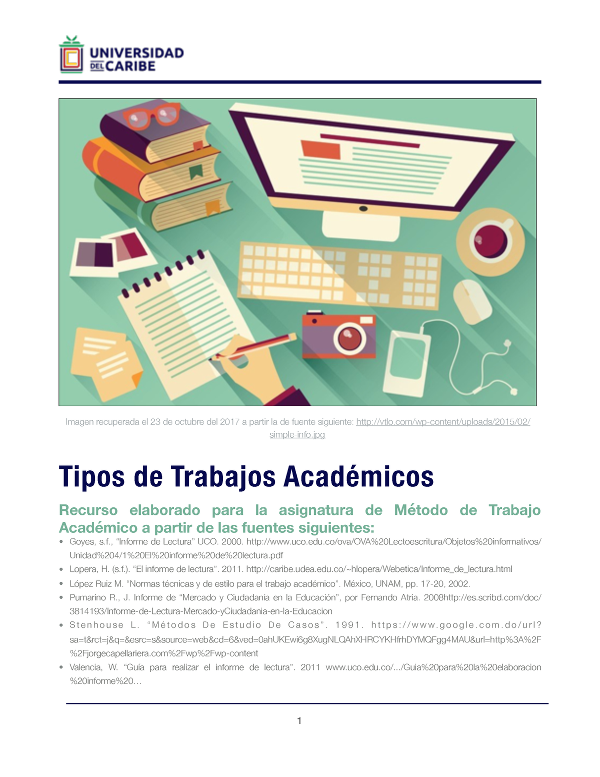 1. Tipos De Trabajos Académicos - Tipos De Trabajos Académicos Recurso ...