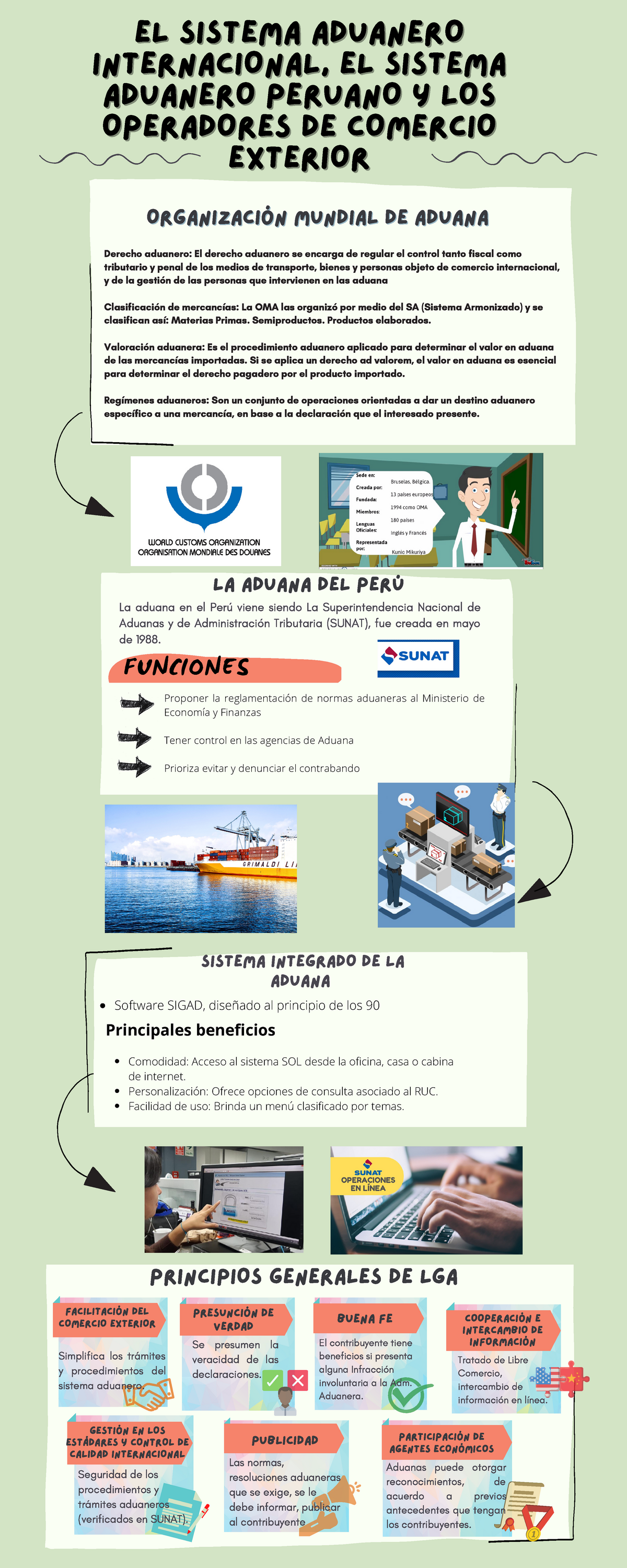 Infografia 1 La Aduana En El Perú Viene Siendo La Superintendencia Nacional De Aduanas Y De 7178