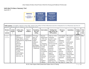 Appendix E (Quan) 2022 Research Appraisal Tool - Research Evidence ...