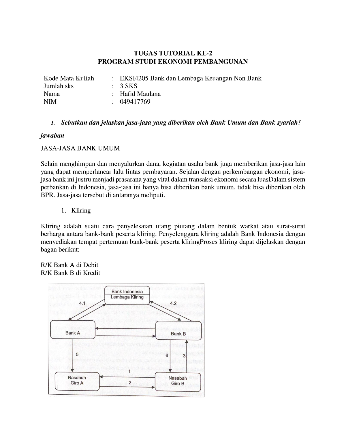 Tugas 2 EKSI4205 BANK DAN Lembaga Keuangan NON BANK - TUGAS TUTORIAL KE ...