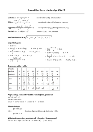 21-03-11 - Tenta Envariabelanalys Kth - SF1625 Envariabelanalys ...