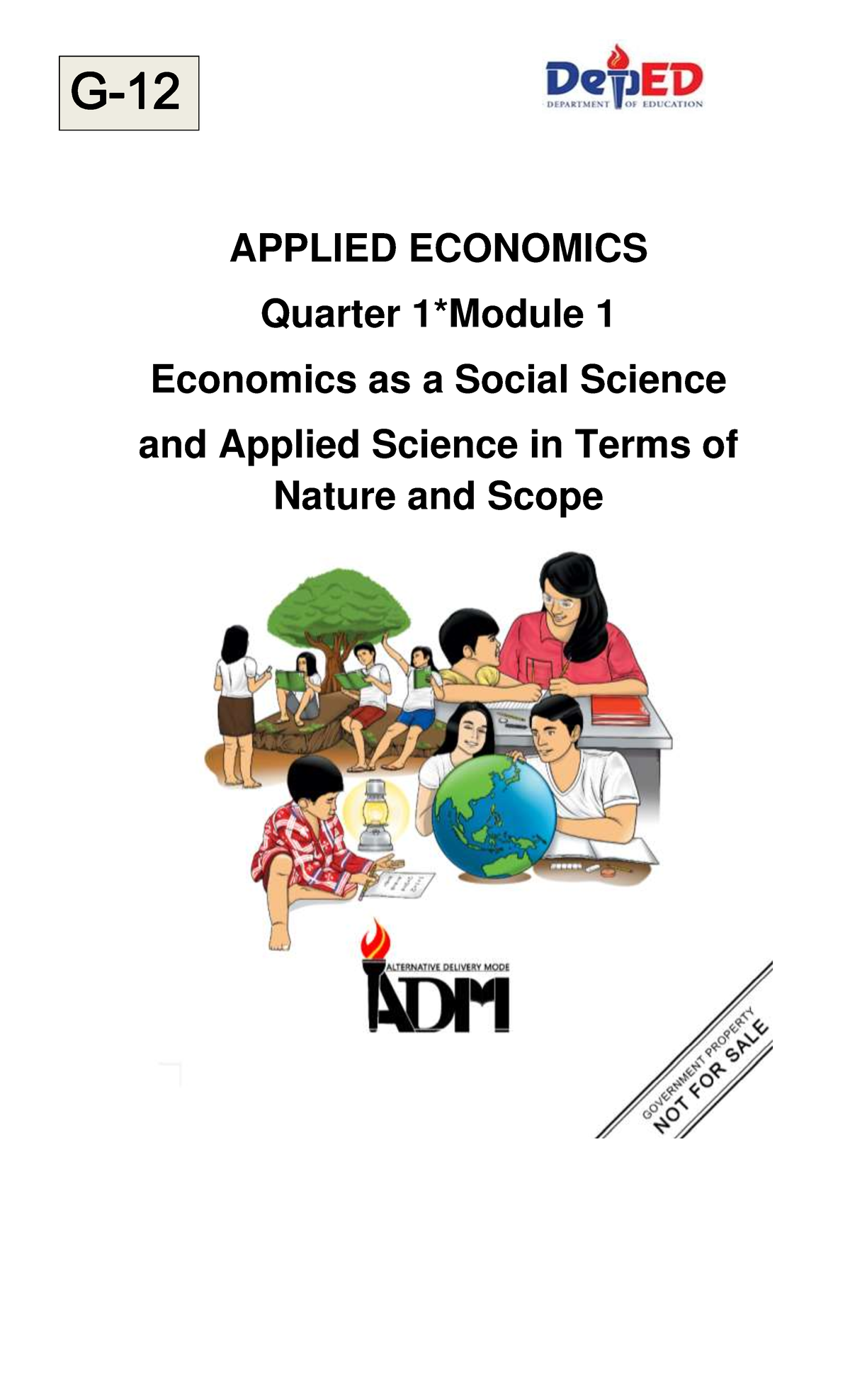 ABM- Applied Economics 12 Q1 W1 Mod1 - APPLIED ECONOMICS Quarter 1 ...