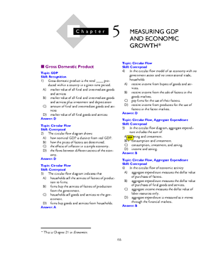 Econ Exam 2 - Study Guide - Economics B251 Exam 2 Study Guide (Modules ...