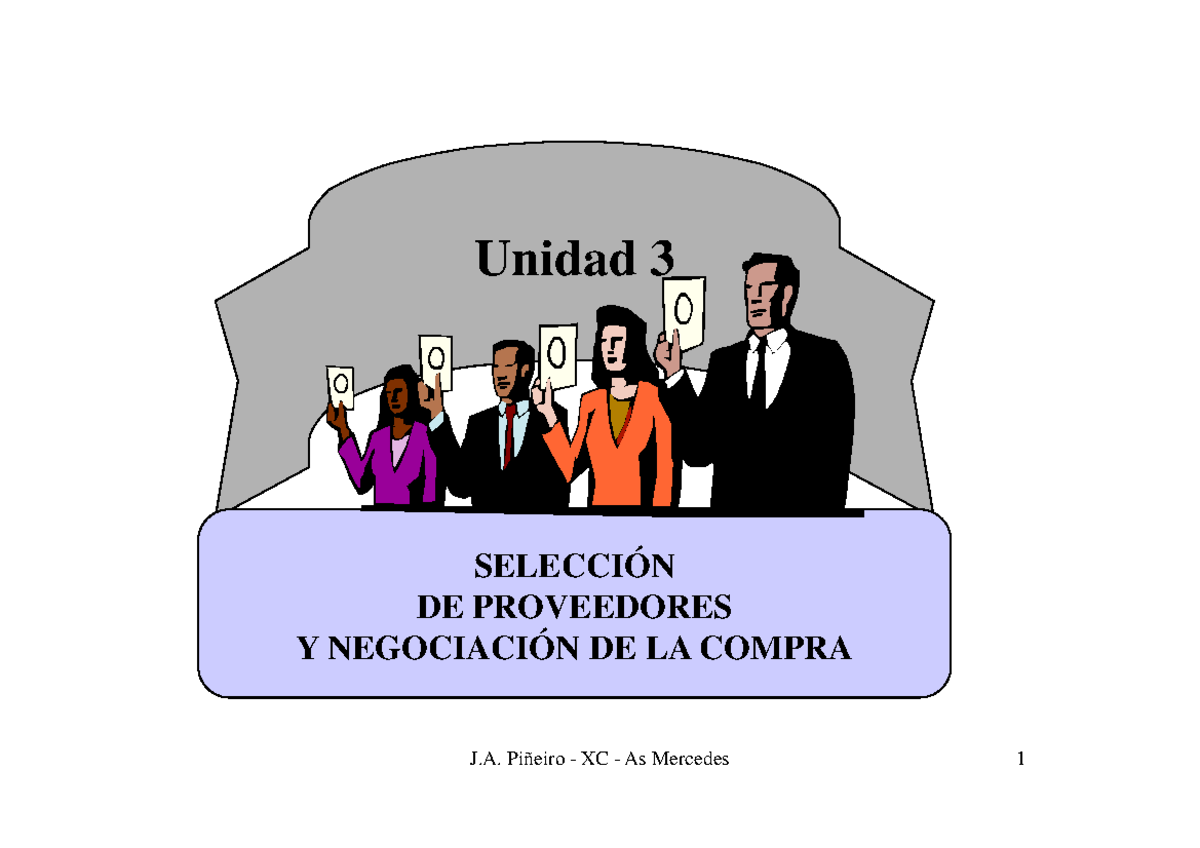 007 - Proveedores - Seleccion Y Negociacion De Compra - Unidad 3 ...