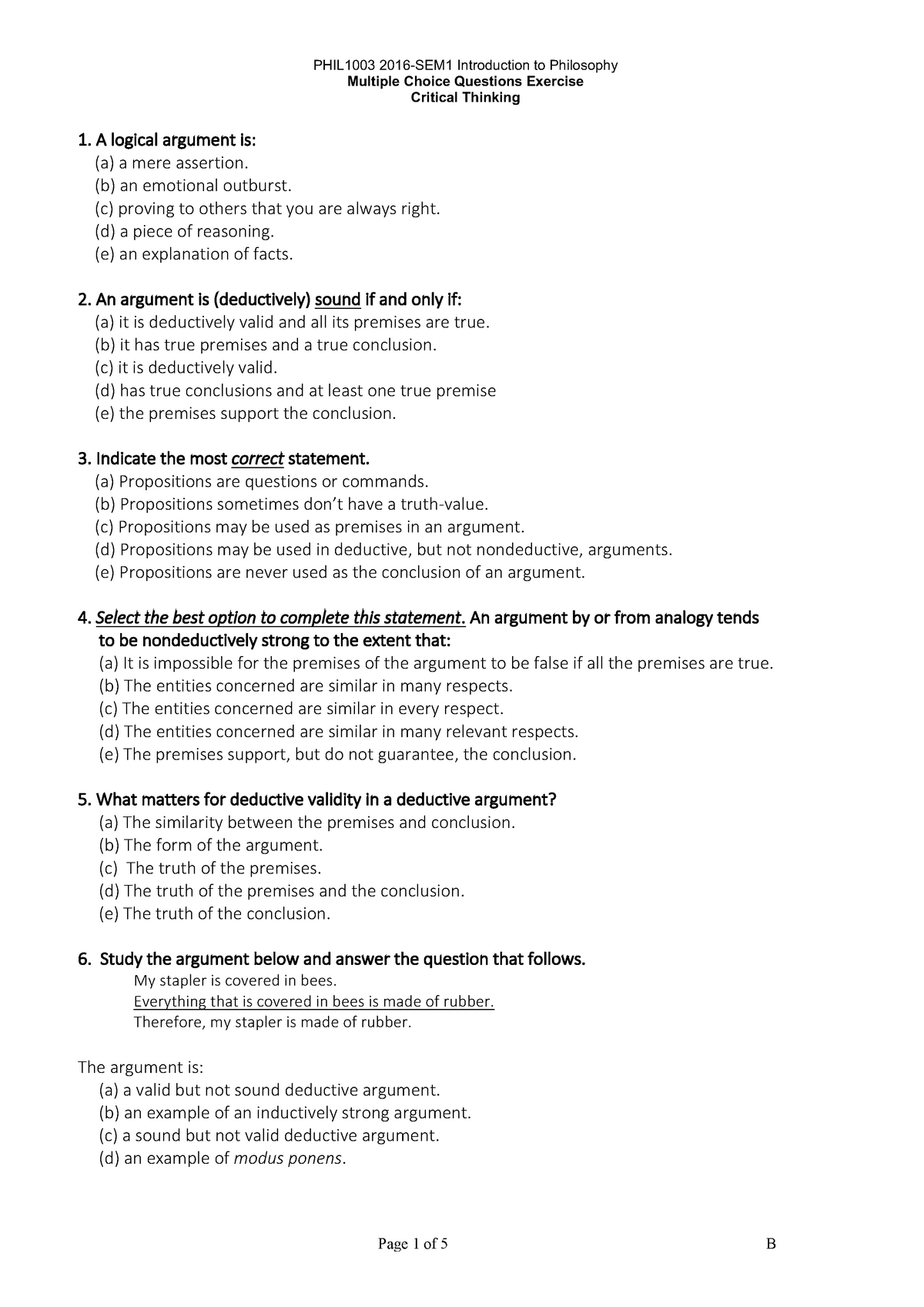 critical thinking concerns mcq