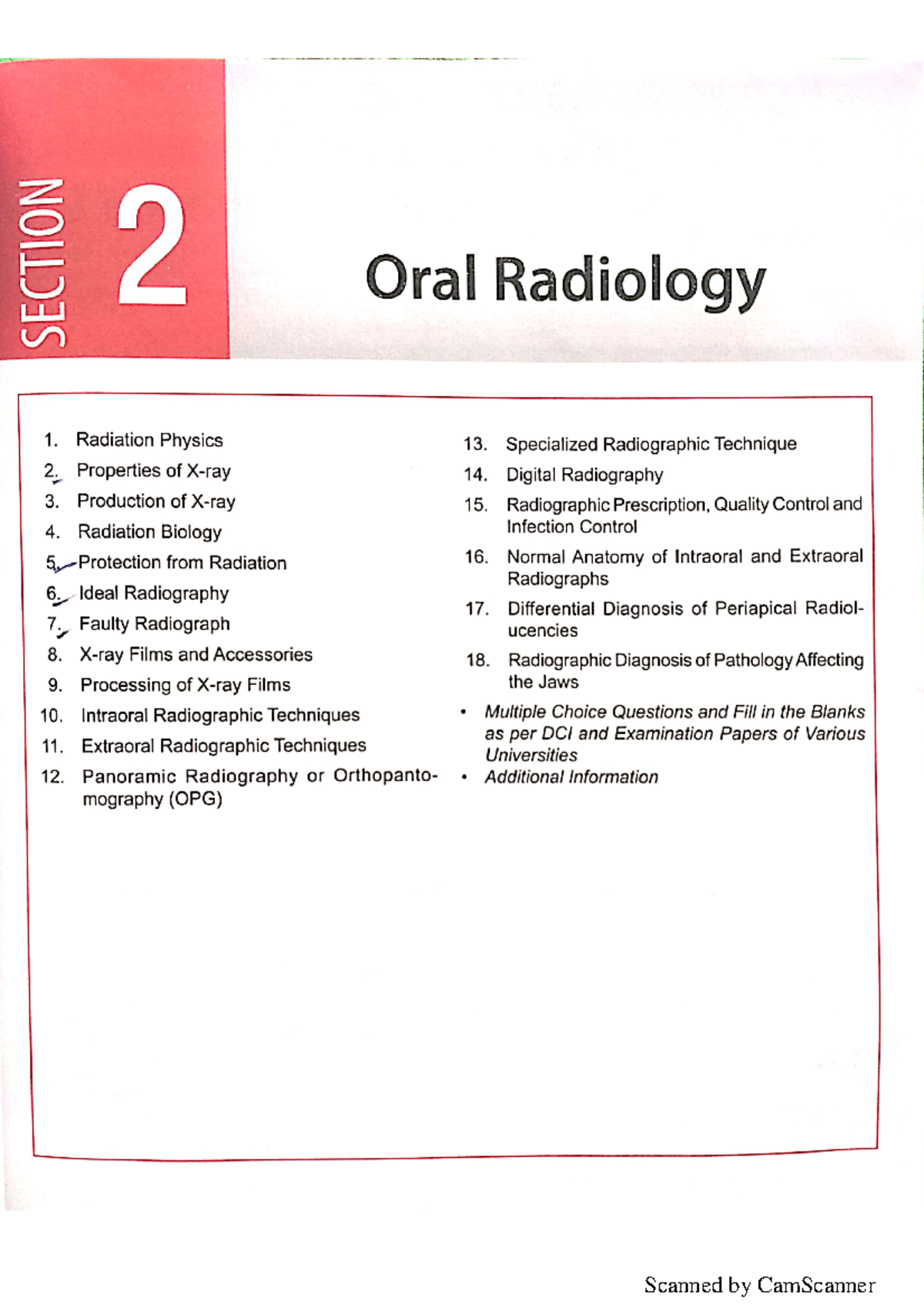 Oral radiology mastering (scanned) bachelor in dental surgery Studocu