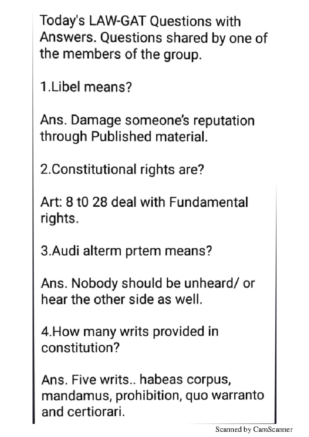 LAW GAT Prepartion book with MCQs and Answers. Contract Law Studocu