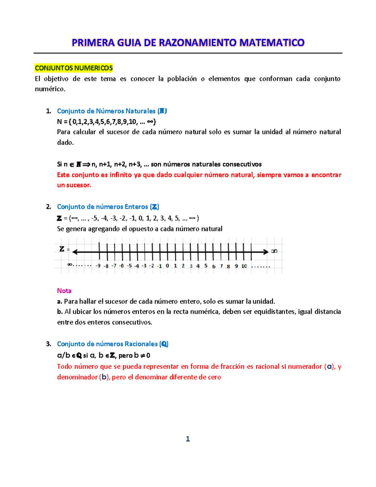 Primera GUIA DE Razonamiento Matematico FEB 3 DE 2021 - CONJUNTOS ...