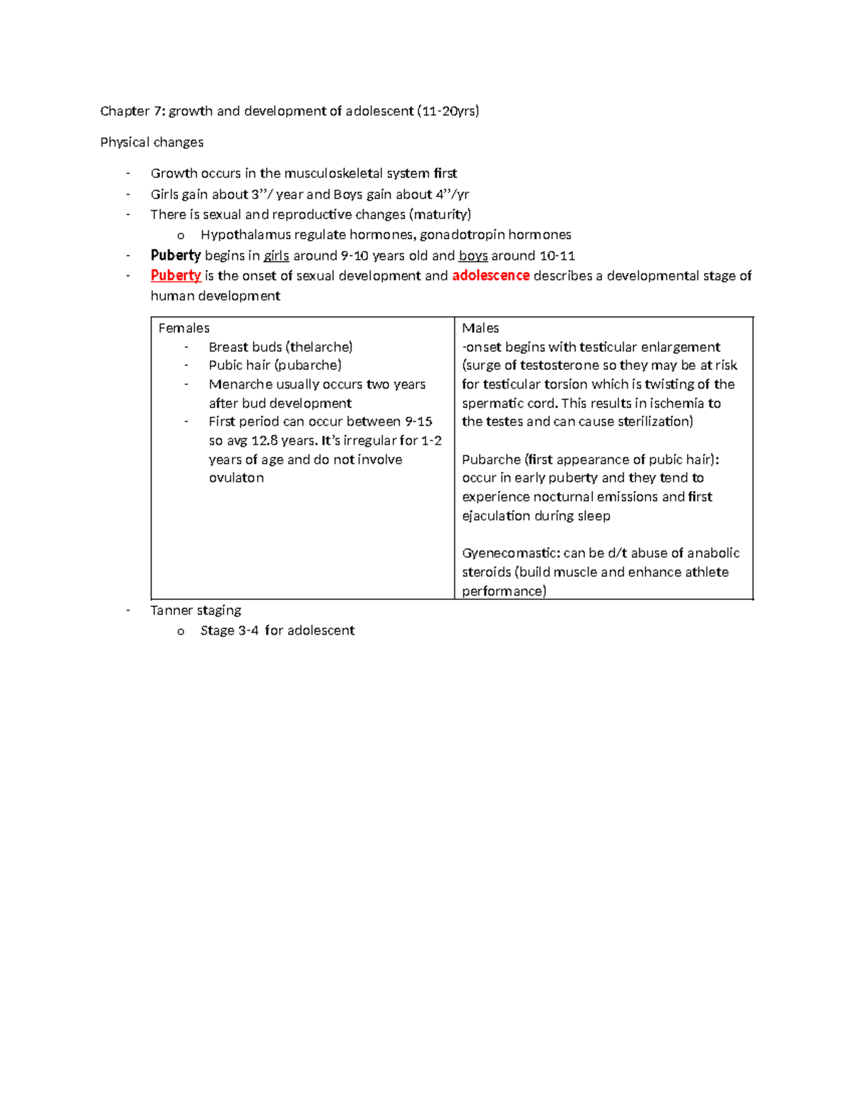 Adolescents Atraumatic care - Chapter 7: growth and development of ...