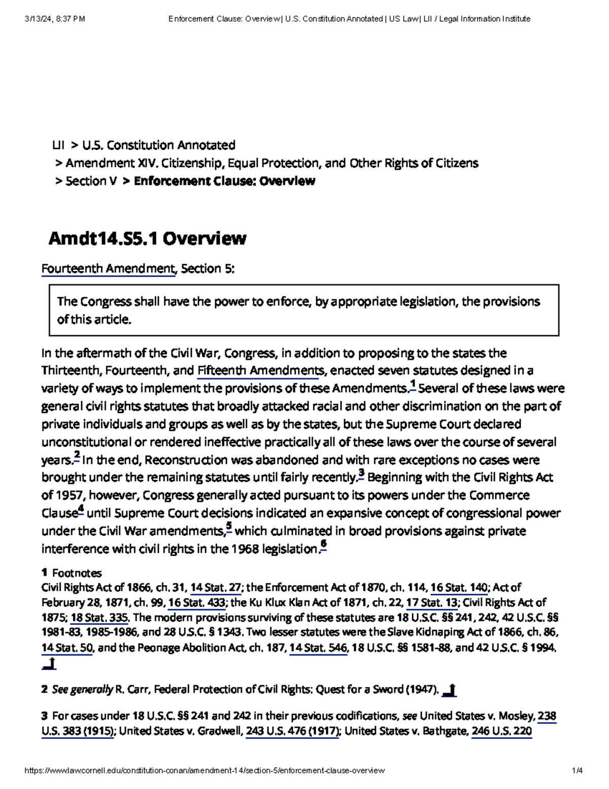 enforcement-clause-overview-u-s-constitution-annotated-us-law-lii