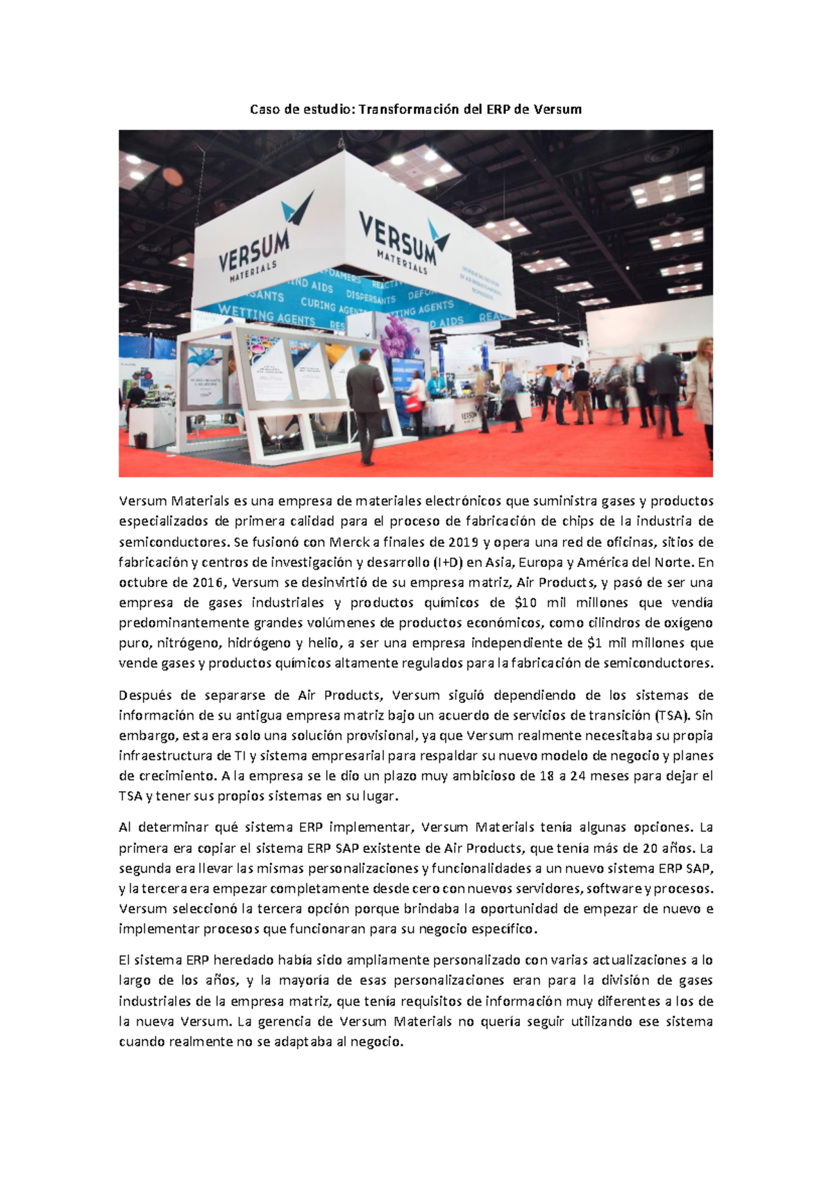 Caso - Versum ERP - espanol - Caso de estudio: Transformación del ERP ...