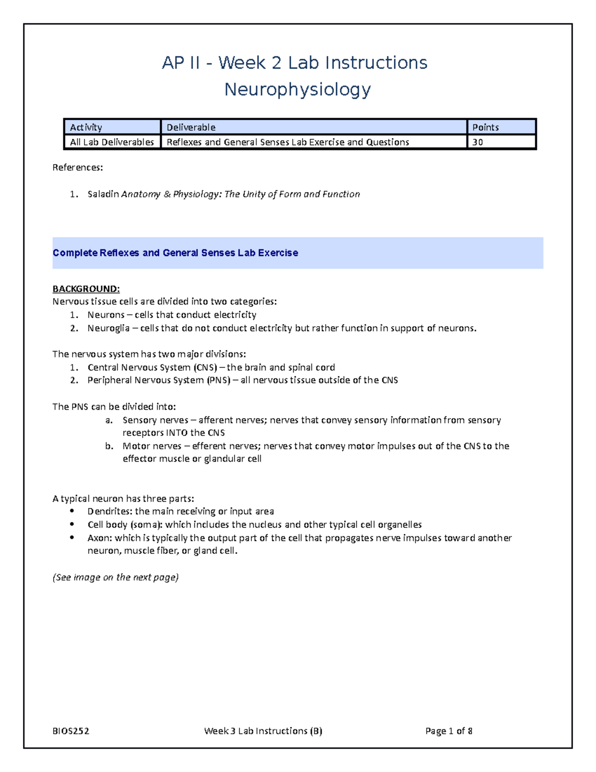 BIOS252 W2 Lab Instructions-2023 - AP II - Week 2 Lab Instructions ...