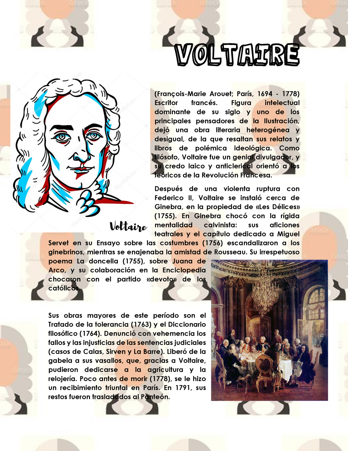 6 - Lecture notes 6 - VOLTAIRE (François-Marie Arouet; París, 1694 ...