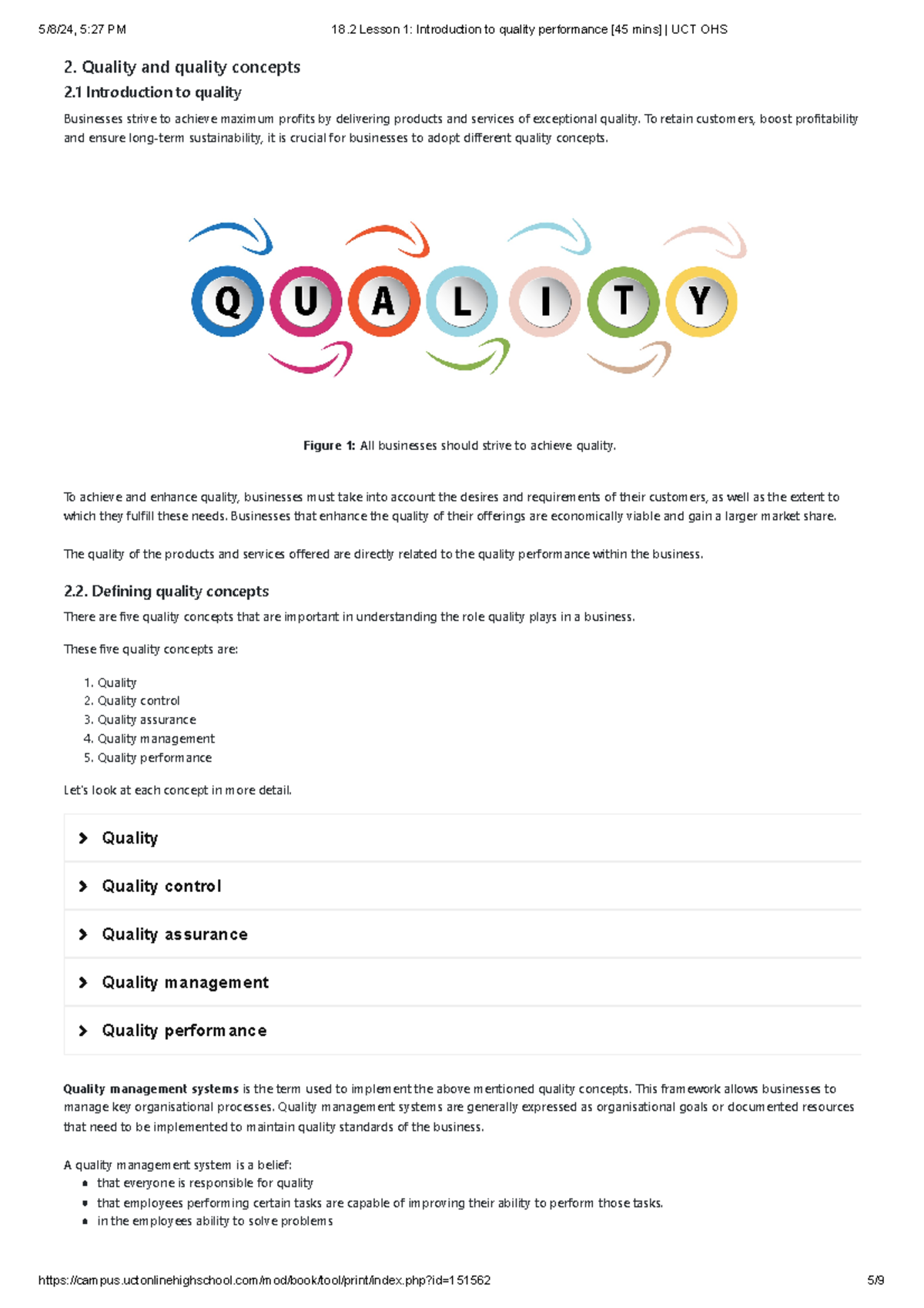 18-2-lesson-1-introduction-to-quality-performance-45-mins-uct-ohs-2