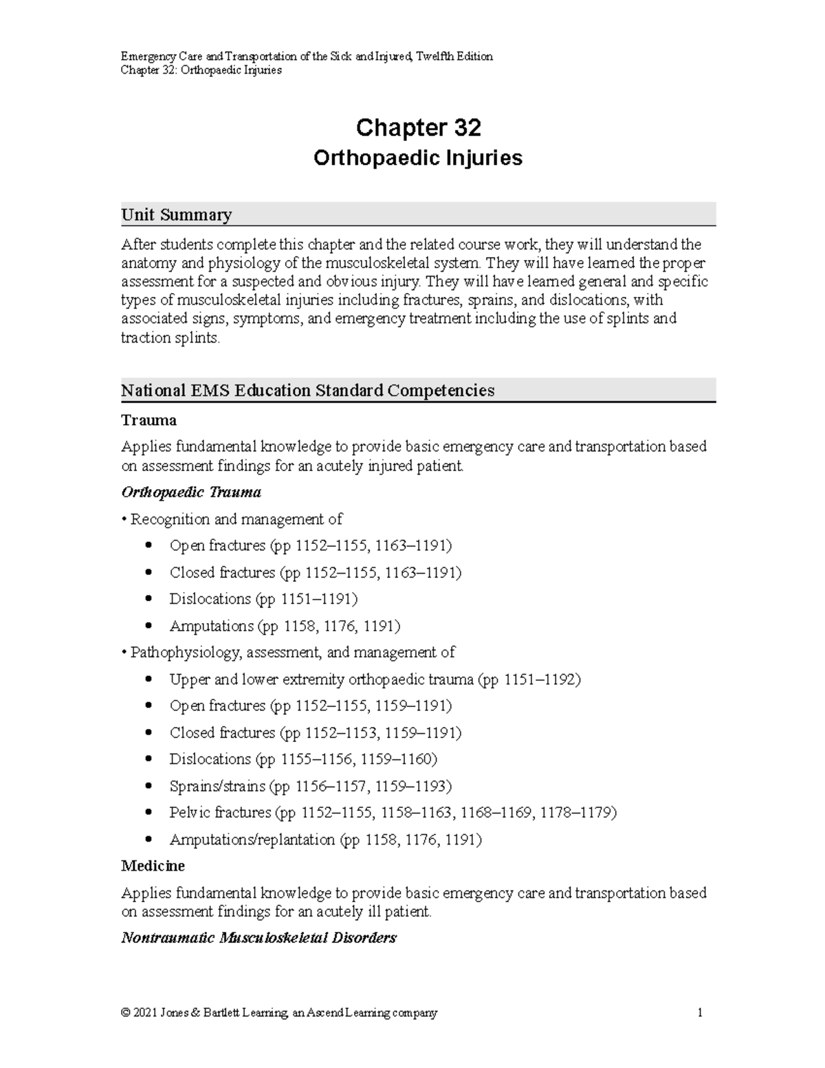 EMT Orthopedic Injuries - Chapter 32: Orthopaedic Injuries Chapter 32 ...