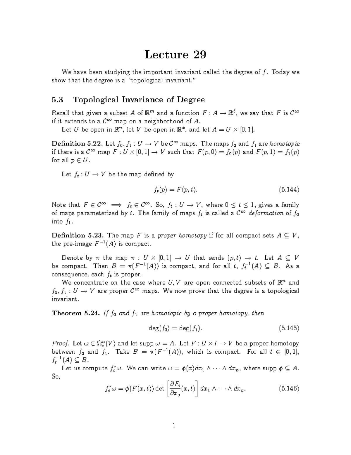 Mathematical Analysis-Lecture 29 - Lecture 29 - Studocu