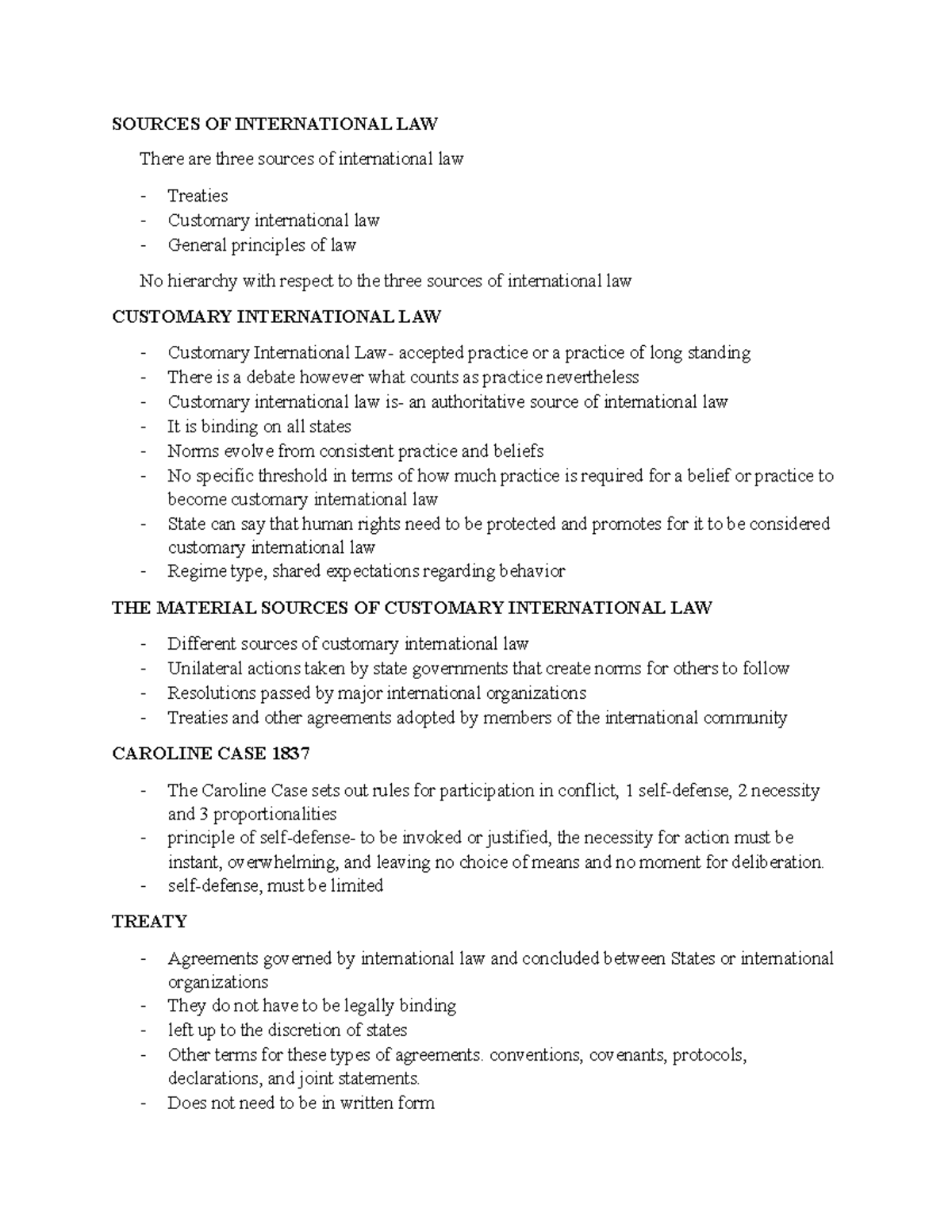 sources of international law uk essays