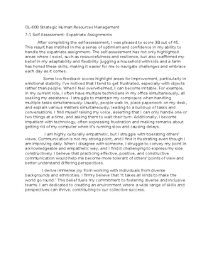 OL-600 3-2 Project Milestone One - OL-600 Strategic Human Resource ...