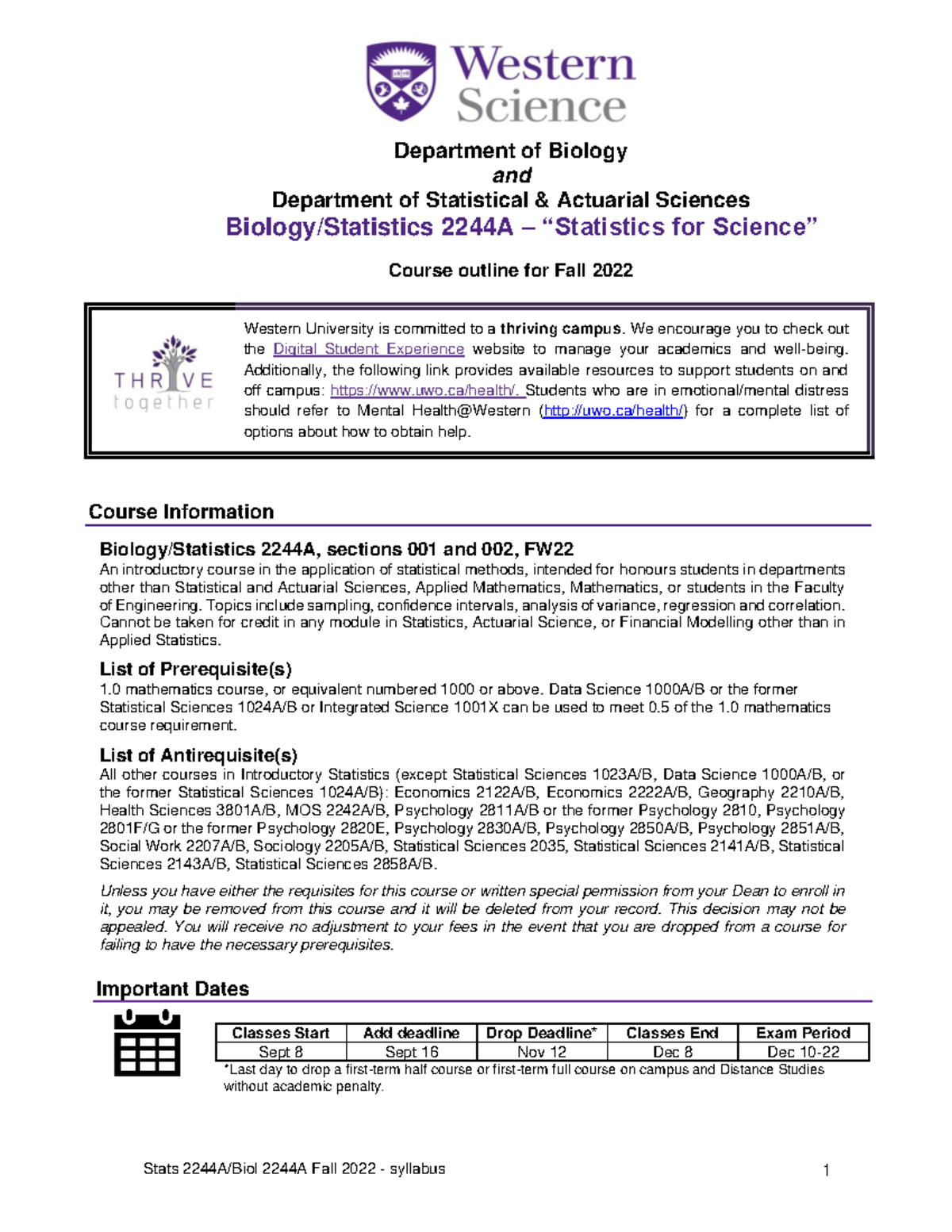 Stats 2244 Syallbus - Syllabus for the course - Department of Biology ...