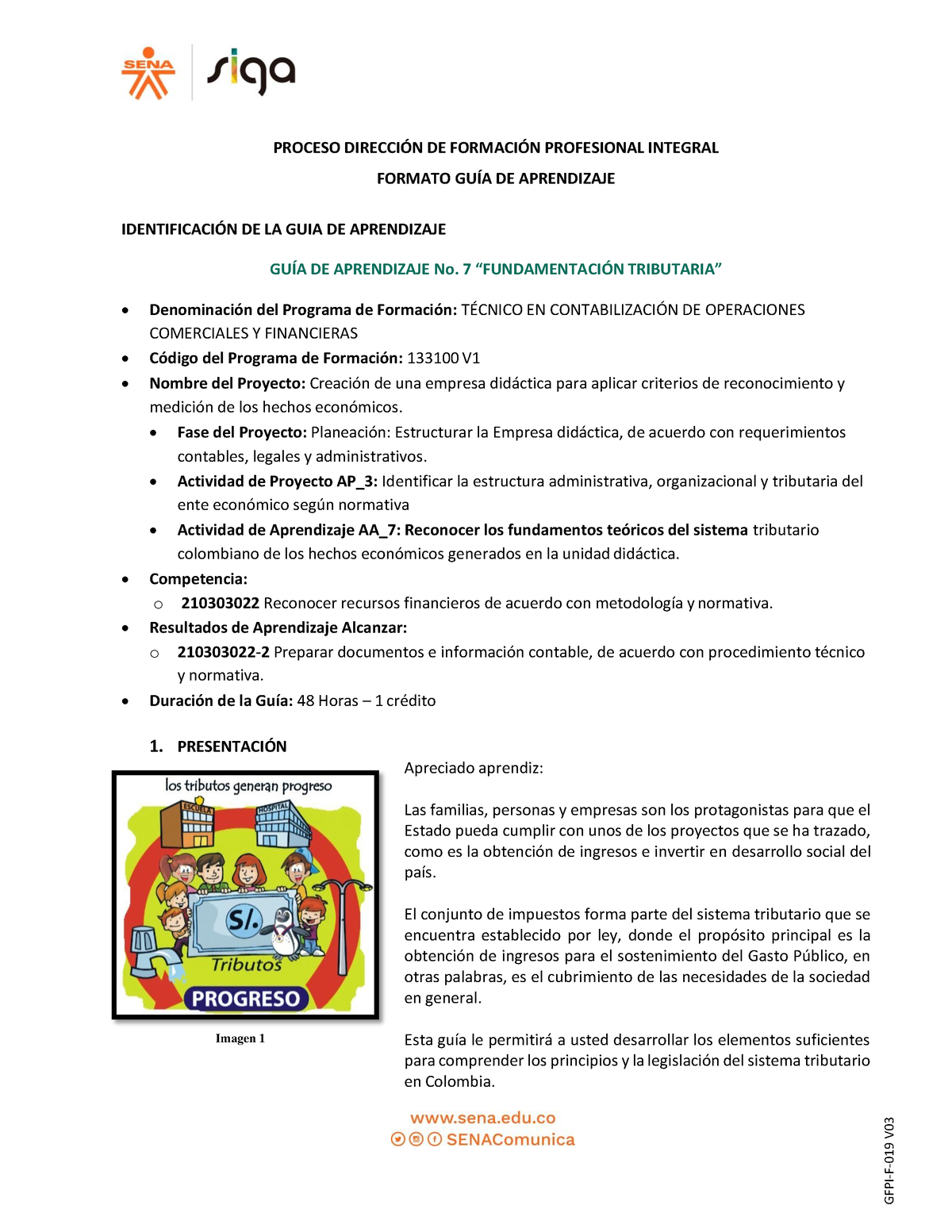 Guia 7 Fundamentacion Tributaria 2 - PROCESO DIRECCI”N DE FORMACI”N ...