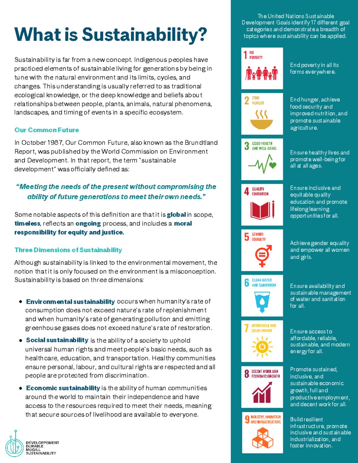 What-is-sustainability - occurs when humanity’s rate of consumption ...