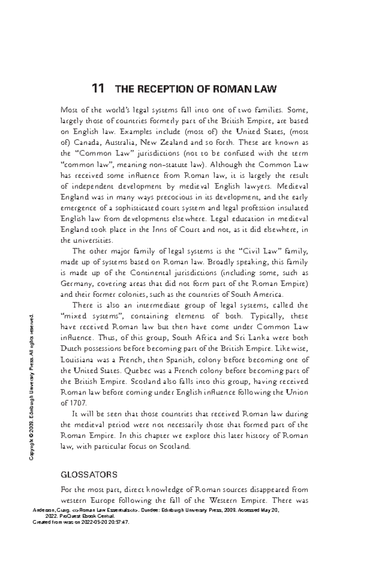 Reception Of Roman Law , The Reception of the Roman Law in Germany on ...