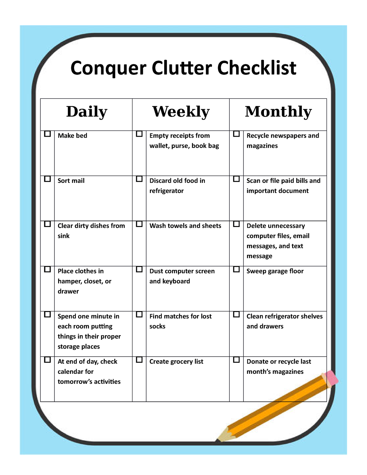 The Ultimate Real Simple Cleaning Checklist: Conquer Clutter And Keep Your Home Sparkling