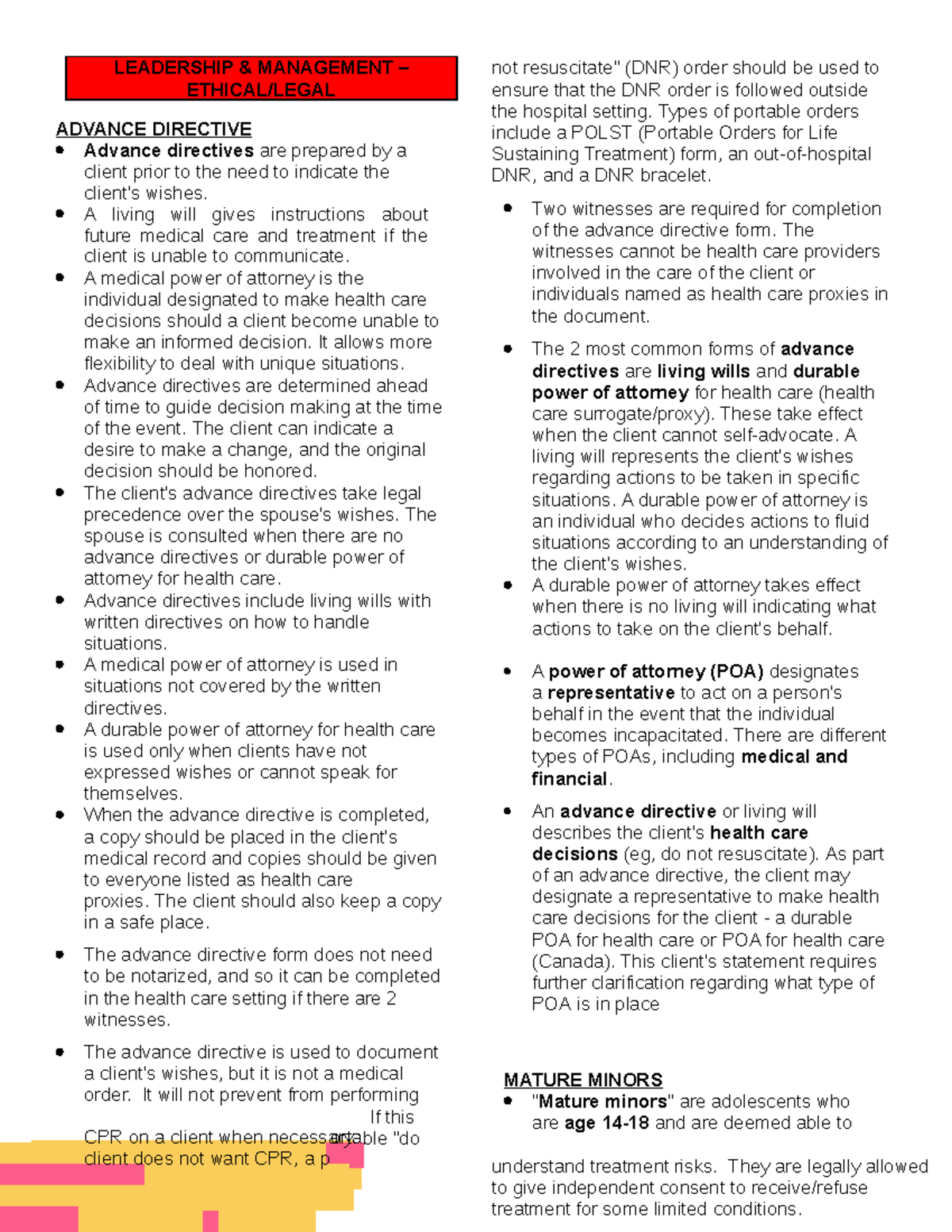 Leadership-management-ethical legal - LEADERSHIP & MANAGEMENT – ETHICAL ...