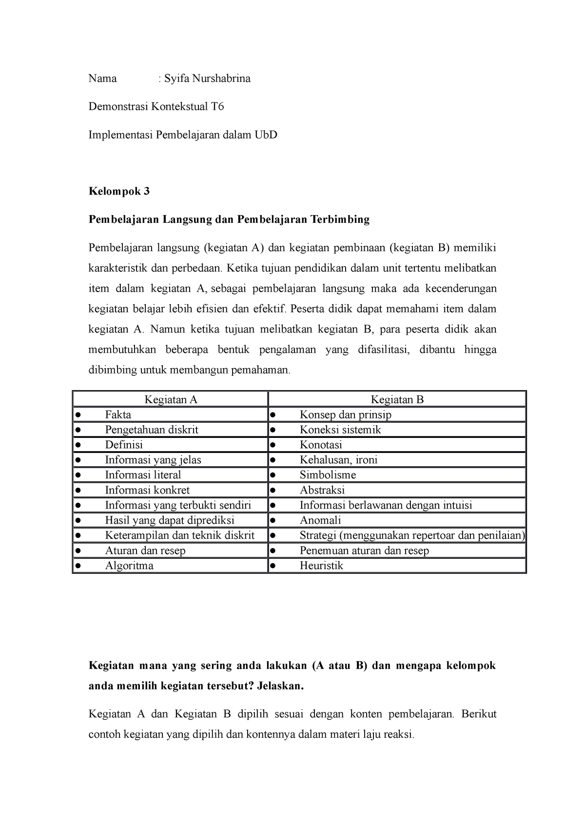 Demonstrasi Kontekstual Topik 6 Modul Implementasi Pembelajaran Dalam ...