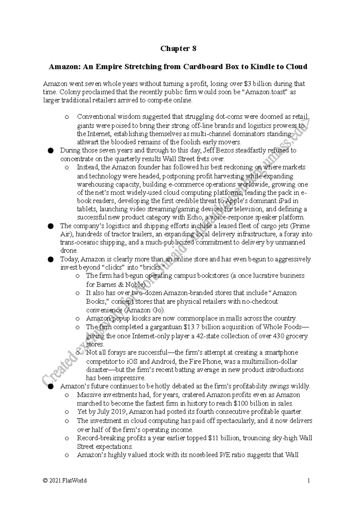 Study Guide Amazon Chapter 8 Amazon An Empire Stretching from